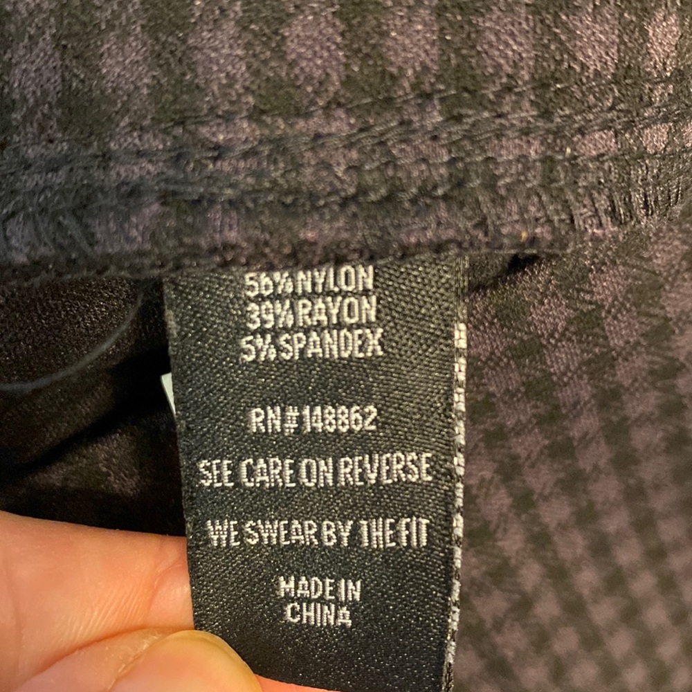 Torrid Black Mini Check Pixie Pants - image 7